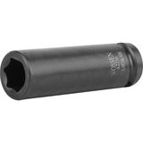 Wossen 1/2 6Köşe Uzun 22Mm Siyah Lokma