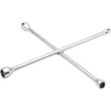 Wossen Adaptörlü Istavroz Tip Bijon Anahtarı (17-19-21 mm - 1/2" Sürücü Uçlu)
