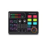 WOTOBE P100 RGB Profesyonel Stüdyo Ses Mikseri, Mikrofon Girişli, USB Bağlantılı