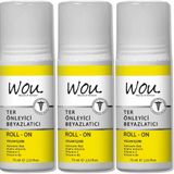 Wou World Of Unique Ter Önleyici Beyazlatıcı 3x75 ml Unisex Deodorant Roll-On