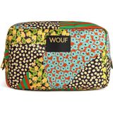 Wouf Bohemia Renkli Baskılı Kadın Makyaj Çantası 20 x 13 cm - Renkli Baskılı Şık Makyaj Çantası