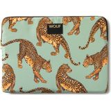 Wouf Emerald Leopard Desenli 13" 14" Laptop Kılıfı - Standart
