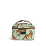 Wouf Emerald Leopard Vanity Renkli Baskılı Kadın Makyaj Çantası 20 X 12 Cm