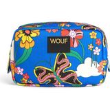 Wouf Happyland Renkli Baskılı Kadın Makyaj Çantası 15 x 10 cm - Renkli Baskılı Şık Makyaj Çantası