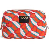 Wouf Heartbeat Renkli Baskılı Kadın Makyaj Çantası 20 x 13 cm - Renkli Baskılı Şık Makyaj Çantası