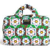 Wouf Kaleido Renkli Baskılı Kadın Makyaj Çantası 29 x 18 cm - Renkli Baskılı Şık Makyaj Çantası