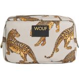 Wouf The Leopard Baskılı Kadın Makyaj Çantası - Renkli Baskılı Şık Makyaj Çantası
