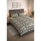 Wova Home Daisy Garden Üç Boyutlu Çift Kişilik Pamuklu Nevresim Takımı 200x220 cm Çiçek Desenli, Lastikli Çarşaflı