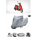 Wovex Asya SCOOTURK-100 Su Geçirmez Motosiklet Brandası Arka Çanta Uyumlu - Gri