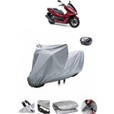 Wovex Honda PCX125-150 Su Geçirmez Motosiklet Brandası Arka Çanta Uyumlu - Gri