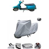 Wovex Vespa Cosa 200 Su Geçirmez Motosiklet Brandası Arka Çanta Uyumlu - Gri
