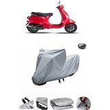 Wovex Vespa Lx 125 Su Geçirmez Motosiklet Brandası Arka Çanta Uyumlu - Gri