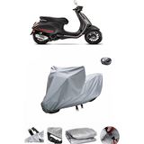 Wovex Vespa Sprint 125 Su Geçirmez Motosiklet Brandası Arka Çanta Uyumlu - Gri