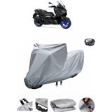 Wovex Yamaha X-Max 250 Su Geçirmez Motosiklet Brandası Arka Çanta Uyumlu - Gri
