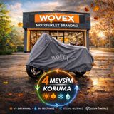 Wovex Yamaha Xmax 400 Tech Max Motosiklet Brandası Su Geçirmez Branda,örtü,gri - Çanta Var