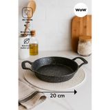 WOW 1 Adet Döküm Granit 20 CM Sahan Tava