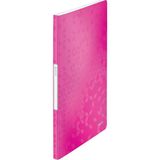 Wow A4 Sunum Dosyası, Metalik Pembe, 20 Şeffaf Poşetli, 40 A4 Sayfa Kapasiteli, 46310023