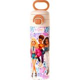 Wow Generation 520 ml Music Desenli Lila Kız Çocuk Çelik Termos Matara (Çift Içim Kilitli Kapak) - W6047 - Lila - Kırmızı
