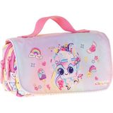 Wow Generation Kaukko Kids Taşıma Askılı Kız Çocuk Dondurma Desenli Şık Kalem Çantası (Pembe) - L5285 - Pembe - Turkuaz