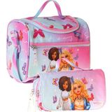 Wow Generation Kız Çocuk Butterfly (Turkuaz - Pembe) Thermo Beslenme Çantası ve Kalemlik Seti - SETWG-W6076 - 1 Adet
