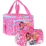 Wow Generation Kız Çocuk Girl Friends (Kırmızı) Thermo Beslenme Çantası ve Kalemlik Seti - SETWG-W6060 - 1 Adet