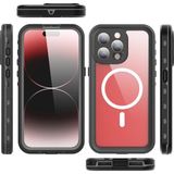 Wowacs Apple iPhone 15 Pro ile Uyumlu Kılıf Su Geçirmez 360 Derece Koruma Waterproof Telefon Kılıfı - Siyah