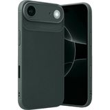 Wowacs Apple iPhone 17 Air Uyumlu Kılıf Karbon Tasarım Kamera Korumalı Silikon Telefon Kılıfı Kapak - Koyu Yeşil