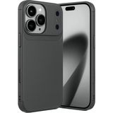 Wowacs Apple iPhone 17 Pro Max Uyumlu Kılıf Karbon Tasarım Kamera Korumalı Silikon Telefon Kılıfı Kapak - Gri