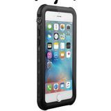 Wowacs Apple iPhone 7 Plus ile Uyumlu Kılıf Su Geçirmez 360 Derece Koruma Waterproof Telefon Kılıfı - Siyah