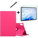 Wowacs Huawei Matepad 11.5" 2023 Uyumlu 360° Dönebilen Standlı Tablet Kılıfı Ekran Koruyucu ve Kalem Seti - Pembe