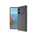Wowacs Oppo A3 Uyumlu Kılıf Karbon Tasarım Kamera Korumalı Silikon Telefon Kılıfı Kapak - Siyah