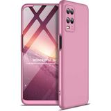 Wowacs Oppo A54 4g ile Uyumlu Kılıf 3 Parçalı Tam Koruma Dayanıklı Soft Ince Kılıf - Rose