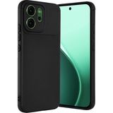 Wowacs Oppo Reno 14 Uyumlu Kılıf Karbon Tasarım Kamera Korumalı Silikon Telefon Kılıfı Kapak - Siyah
