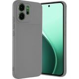 Wowacs Oppo Reno 14F Uyumlu Kılıf Karbon Tasarım Kamera Korumalı Silikon Telefon Kılıfı Kapak - Gri - Reno 14 F