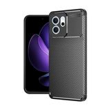 Wowacs Oppo Reno 14F Uyumlu Kılıf Karbon Tasarım Kamera Korumalı Silikon Telefon Kılıfı Kapak - Siyah - Reno 14 F