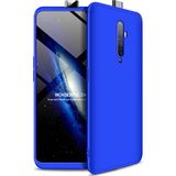 Wowacs Oppo Reno 2z ile Uyumlu Kılıf 3 Parçalı Tam Koruma Dayanıklı Soft Ince Kılıf - Mavi