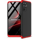 Wowacs Oppo Reno 5 Lite ile Uyumlu Kılıf 3 Parçalı Tam Koruma Dayanıklı Soft Ince Kılıf - Siyah - Kırmızı