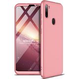 Wowacs Samsung Galaxy A11 ile Uyumlu Kılıf 3 Parçalı Tam Koruma Dayanıklı Soft Ince Kılıf - Rose
