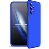 wowacs Samsung Galaxy A13 4g ile Uyumlu Kılıf 3 Parçalı Tam Koruma Dayanıklı Soft Ince Kılıf - Mavi