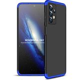 wowacs Samsung Galaxy A13 4g ile Uyumlu Kılıf 3 Parçalı Tam Koruma Dayanıklı Soft Ince Kılıf - Siyah - Mavi