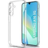 Wowacs Samsung Galaxy A16 5g ile Uyumlu Kılıf Şeffaf Kamera Korumalı Esnek Silikon Telefon Kılıfı Kapak