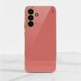 Wowacs Samsung Galaxy A17 Uyumlu Kılıf Kenarları Parlak Altın Renkli Kamera Korumalı Soft Tasarım Kılıf - Kırmızı