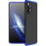 wowacs Samsung Galaxy A53 5g ile Uyumlu Kılıf 3 Parçalı Tam Koruma Dayanıklı Soft Ince Kılıf - Siyah - Mavi