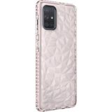 Wowacs Samsung Galaxy A71 Uyumlu Kılıf Prizmatik Tasarım Dayanıklı Kenarlar Şık Tasarım Kılıf - Pembe