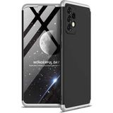 Wowacs Samsung Galaxy A72 ile Uyumlu Kılıf 3 Parçalı Tam Koruma Dayanıklı Soft Ince Kılıf - Siyah - Gri