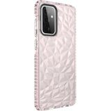 Wowacs Samsung Galaxy A72 Uyumlu Kılıf Prizmatik Tasarım Dayanıklı Kenarlar Şık Tasarım Kılıf - Pembe