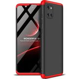 Wowacs Samsung Galaxy A81 (Note 10 Lite) ile Uyumlu Kılıf 3 Parçalı Tam Koruma Dayanıklı Soft Ince Kılıf - Siyah - Kırmızı