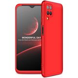 Wowacs Samsung Galaxy M12 ile Uyumlu Kılıf 3 Parçalı Tam Koruma Dayanıklı Soft Ince Kılıf - Kırmızı