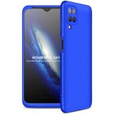 Wowacs Samsung Galaxy M12 ile Uyumlu Kılıf 3 Parçalı Tam Koruma Dayanıklı Soft Ince Kılıf - Mavi