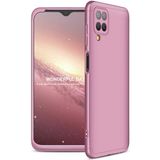 Wowacs Samsung Galaxy M12 ile Uyumlu Kılıf 3 Parçalı Tam Koruma Dayanıklı Soft Ince Kılıf - Rose